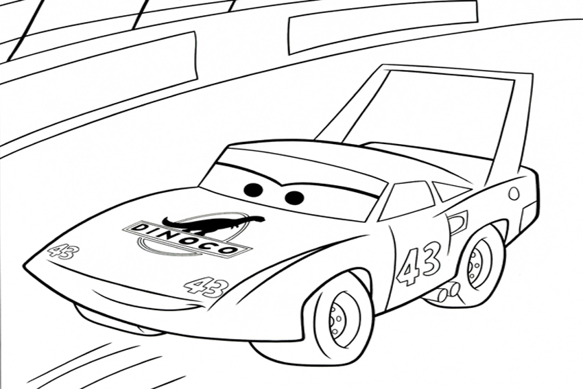  Машина с эмблемой динозавр, мультфильм тачки