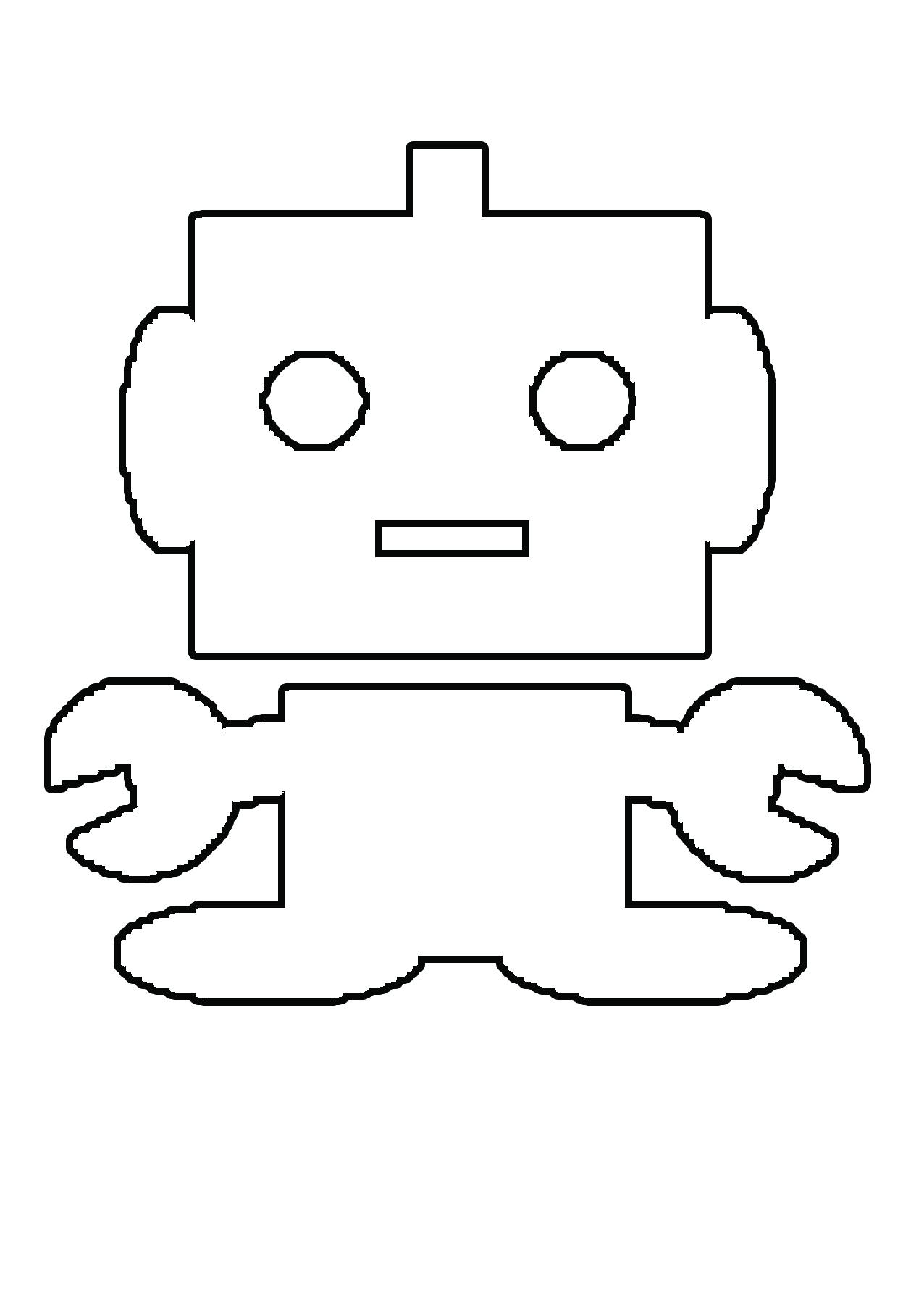 Раскраски с роботами из зарубежных мультфильмов для подростков  Робот с гаечными ключами вместо рук