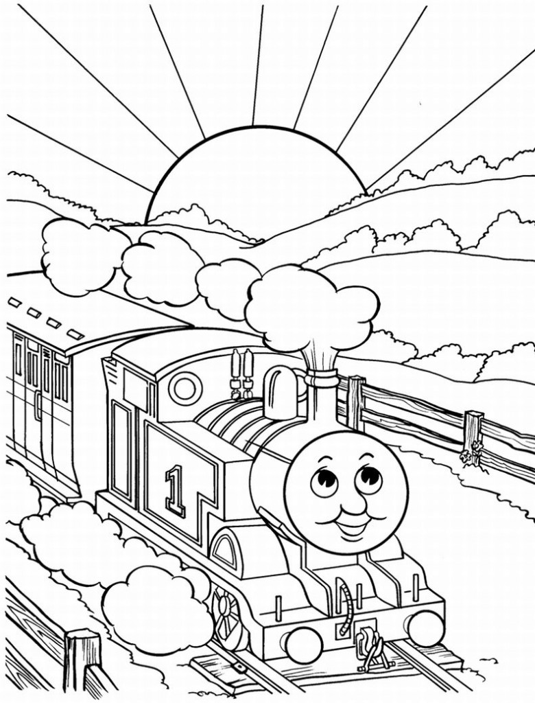  Веселый поезд, восход солнца