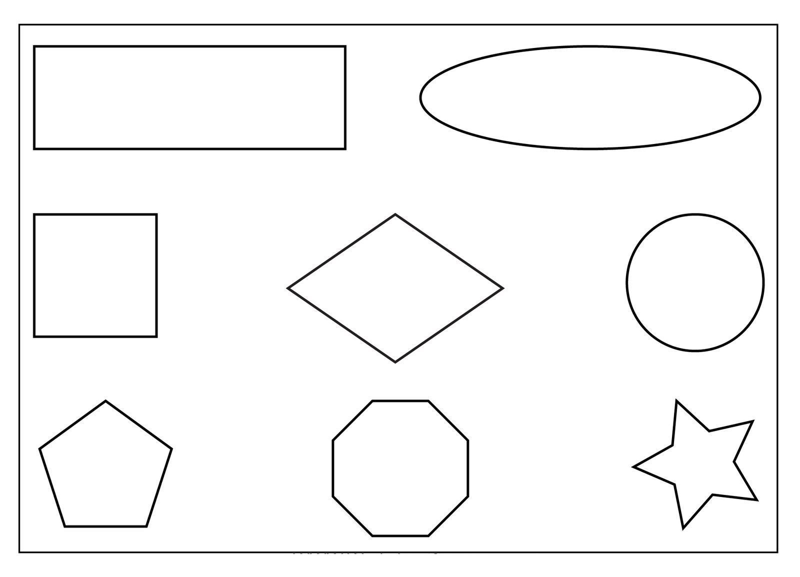 Раскраски контуры для вырезания из бумаги квадрат  Раскраски формы, прямоугольник, эллипс, квадрат