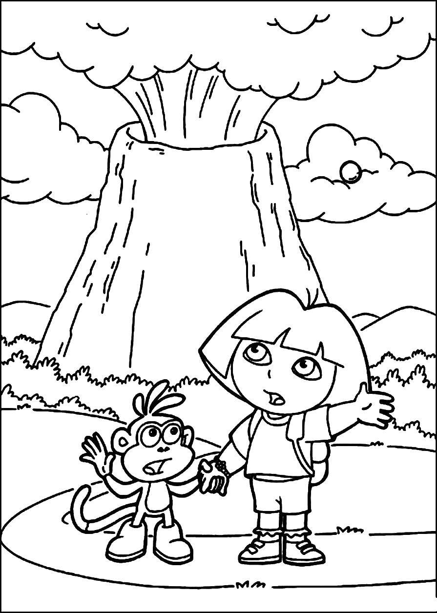  Даша и башмачок возле вулкана