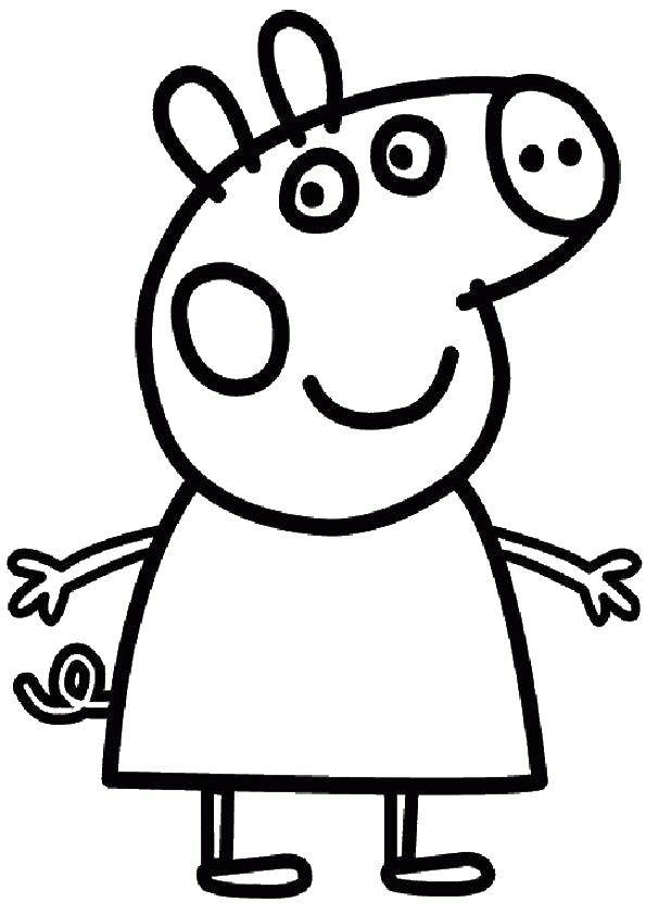 Познавательные и забавные раскраски для детей про свинку Пеппу  Свинка пеппа.