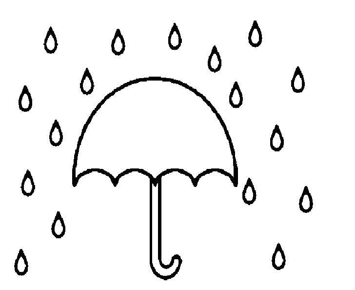 Раскраски природные явления дождь, раскраски дождик для школьников и подростков  Зонт и дождь