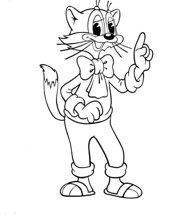  Рисунок кот леопольд
