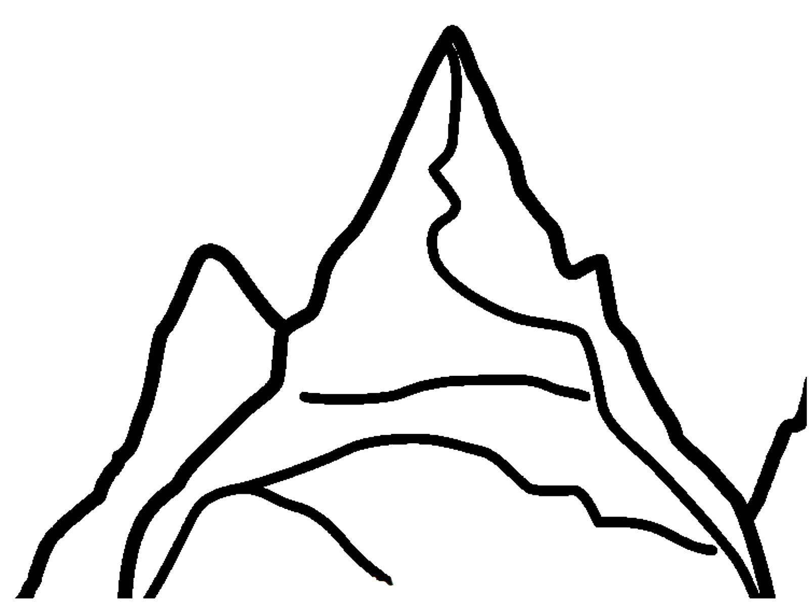 Горный хребет Острые горные пики