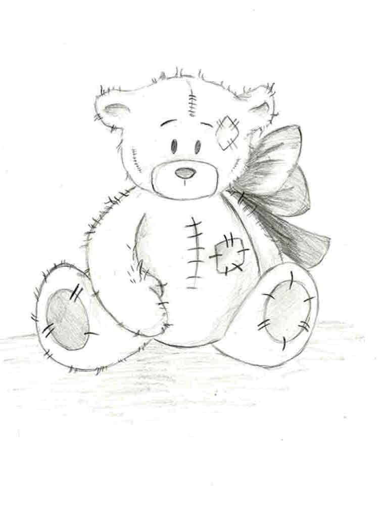 Раскраски с мишками Тедди, милые и красивые раскраски для детей с медвежатами  Мишка тедди
