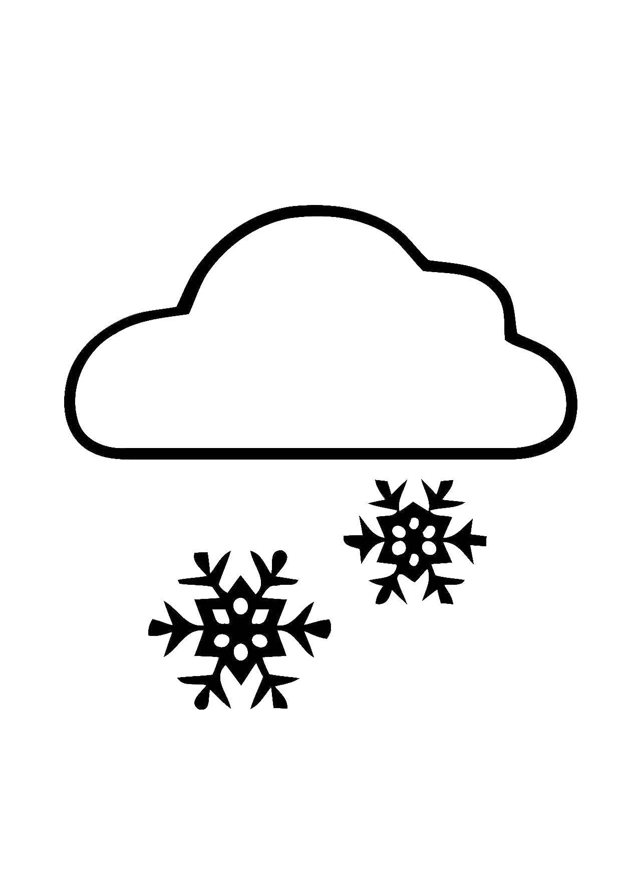 Раскраски подающий снег, снежинки, снега для детей, для занятий в начальной школе  Снежинки