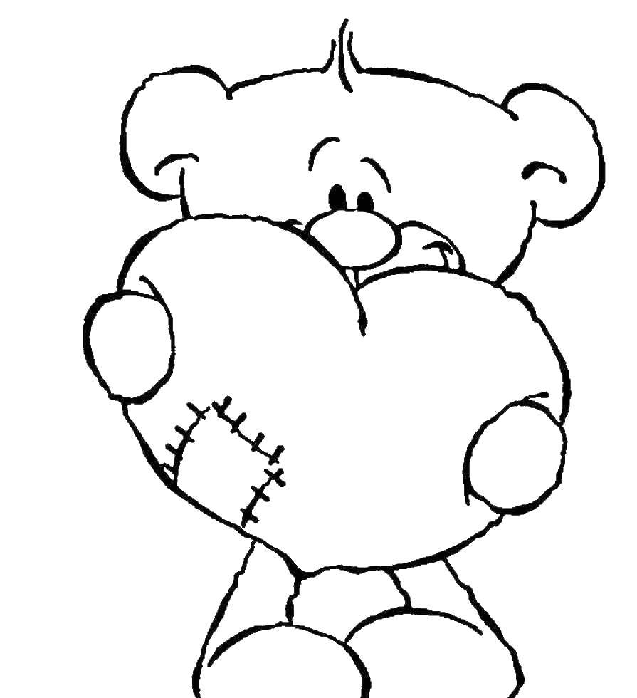 Раскраски с мишками Тедди, милые и красивые раскраски для детей с медвежатами  Мишка тедди