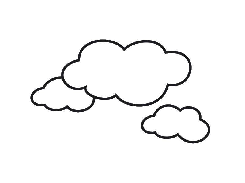 Раскраски облака для школьников, раскраски для начальной школы облака, природные явления  Облака