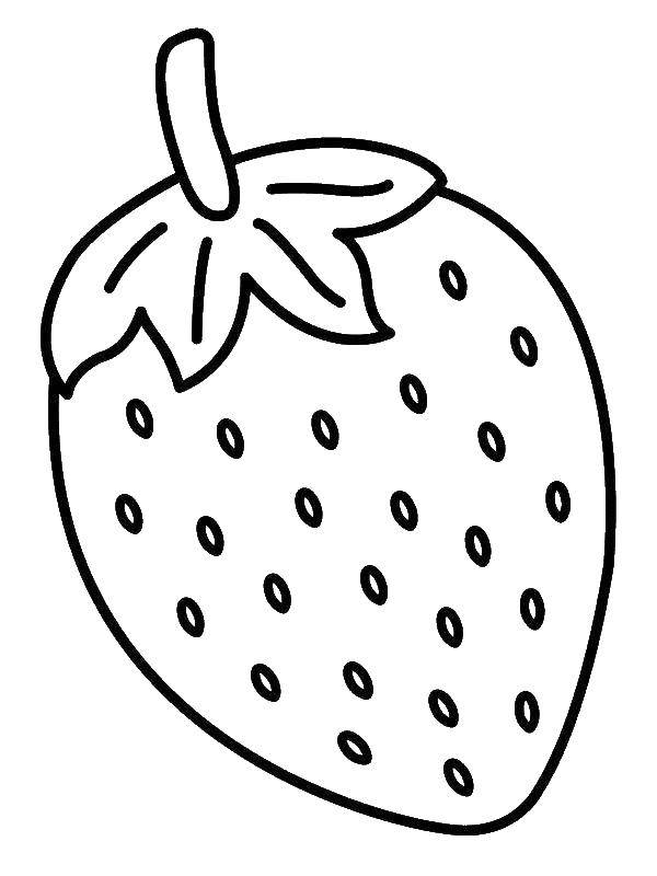 Раскраски ягоды малина вишня арбуз вишня крыжовник  Ягодка клубники