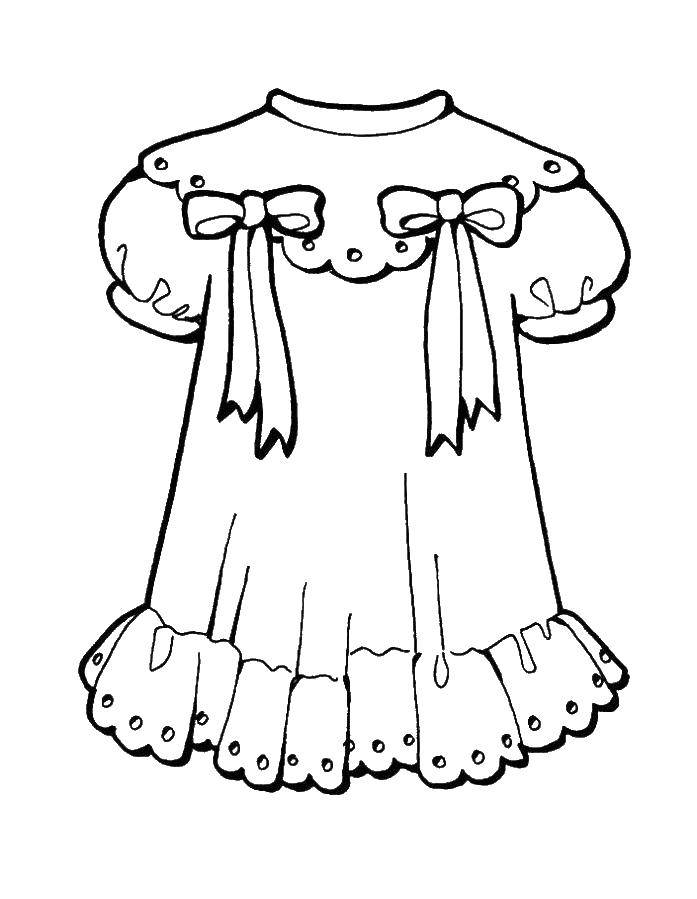  Платье для девочек с бантиками