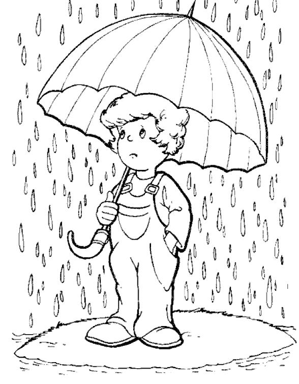  Мальчик не любит дождь