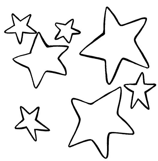 Раскраски звездопад, звезды, звездное небо, раскраски природные явления для занятий в детском саду в старших группах  много звезд
