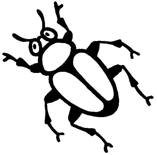 раскраски жуки жучки   Раскраска жук с лапками