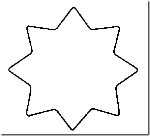  Раскраски контуры фигуры звезда для вырезания из бумаги для самых маленьких