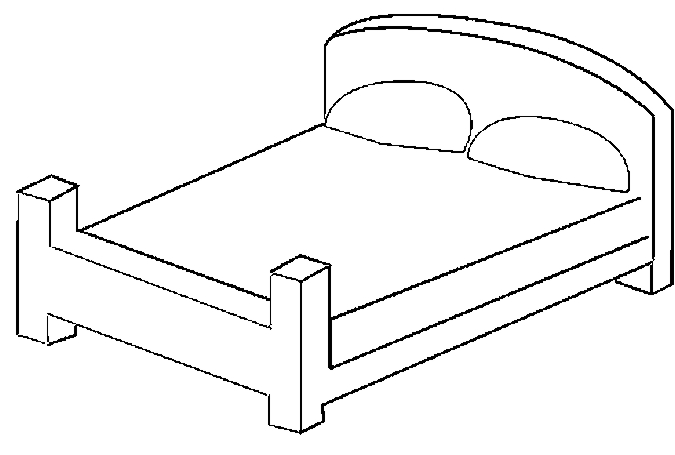 Раскраски мебель шкаы стул кровать  Раскраски контуры мебель для вырезания из бумаги для занятий в первом классе