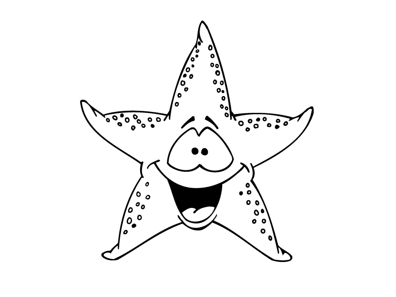  Раскраски морские звезды морские звездочки звезды