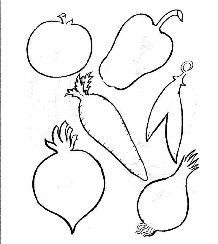 Раскраски контуры овощи для вырезания из бумаги для малышей, для занятий в детском саду  Раскраски контуры овощи для вырезания из бумаги для малышей, для занятий в детском саду
