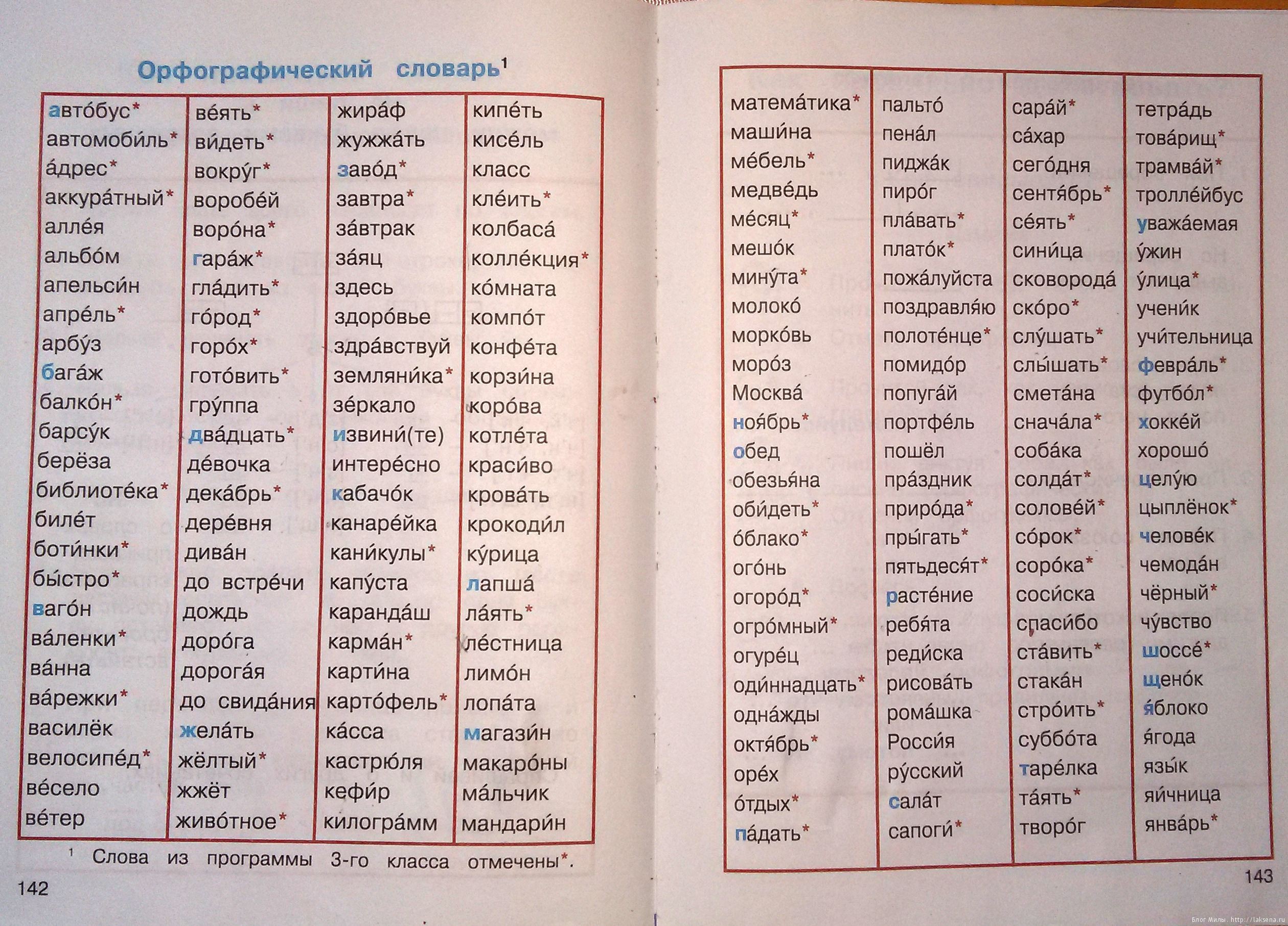 Словарные слова русский язык  Словарные слова русский язык