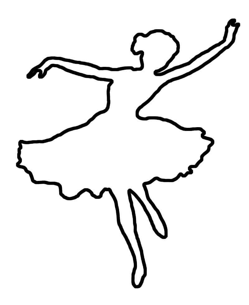 Раскраски контуры балерина для вырезания из бумаги детям, для поделок, для трафаретов  Раскраски контуры балерина для вырезания из бумаги детям, для поделок, для трафаретов