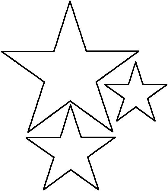 Картинка звезда для вырезания из бумаги распечатать