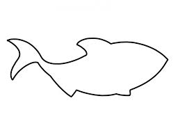 рыбка  Раскраски контуры морских животных для вырезания из бумаги детям