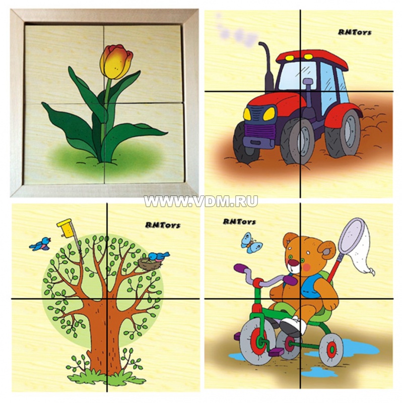 Разрезные картинки весна для детей 5 6 лет