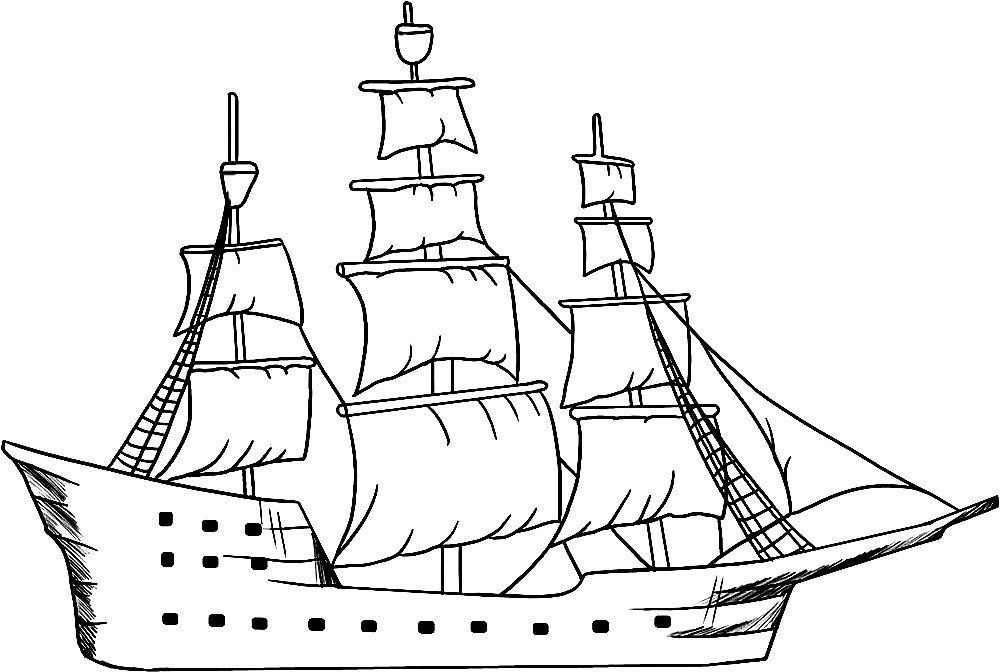 раскраски корабли