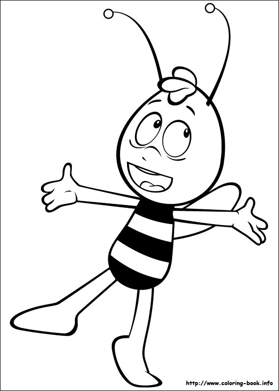  раскраски на тему мультфильма про пчелку Майю для мальчиков и девочек. Интересные раскраски с Пчелкой Майей. Раскраски с мультиками для детей 