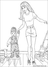  раскраски с Барби на тему мультфильмов для мальчиков и девочек. Интересные раскраски с персонажами мультфильма про Барби для детей         