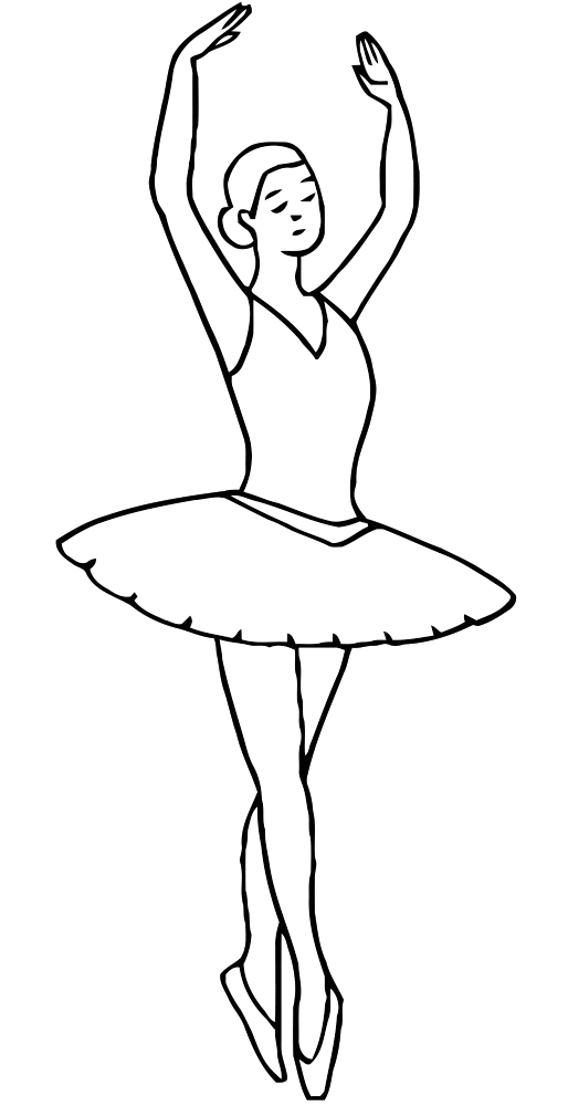 Барби балерина в пуантах - Барби - Раскраски антистресс