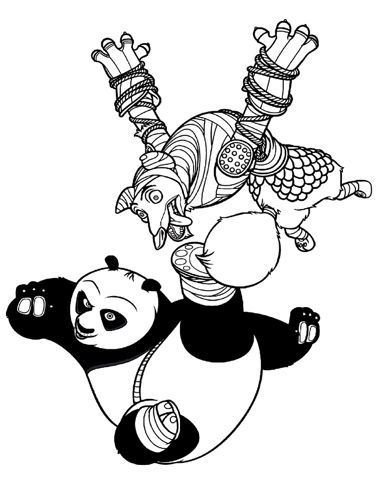  раскраски на тему мультфильма про кунг фу панду для мальчиков и девочек. Интересные раскраски с персонажами мультика Кунг Фу Панда для детей 