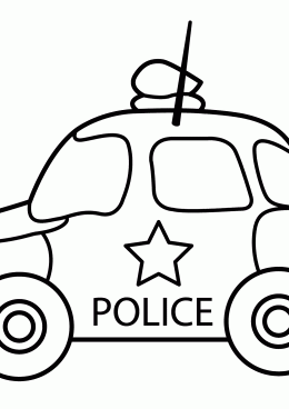 Игра Раскраска Полицейские Машины онлайн - играть бесплатно, без регистрации
