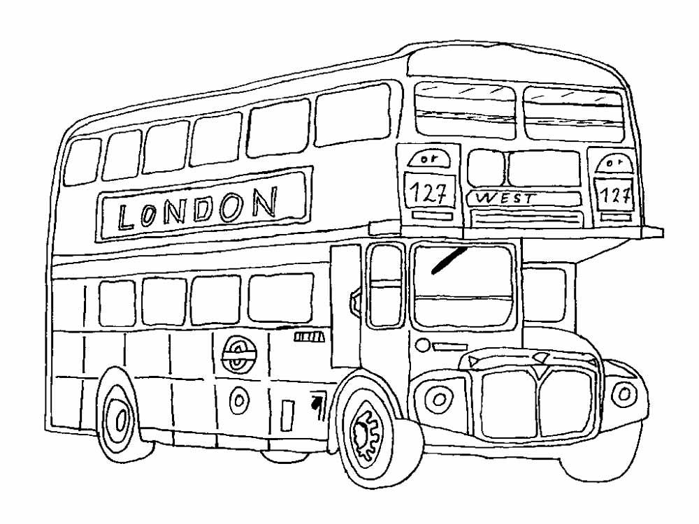  раскраски на тему автобусы для детей.  раскраски с автобусами для мальчиков и девочек. Двухэтажные автобусы     
