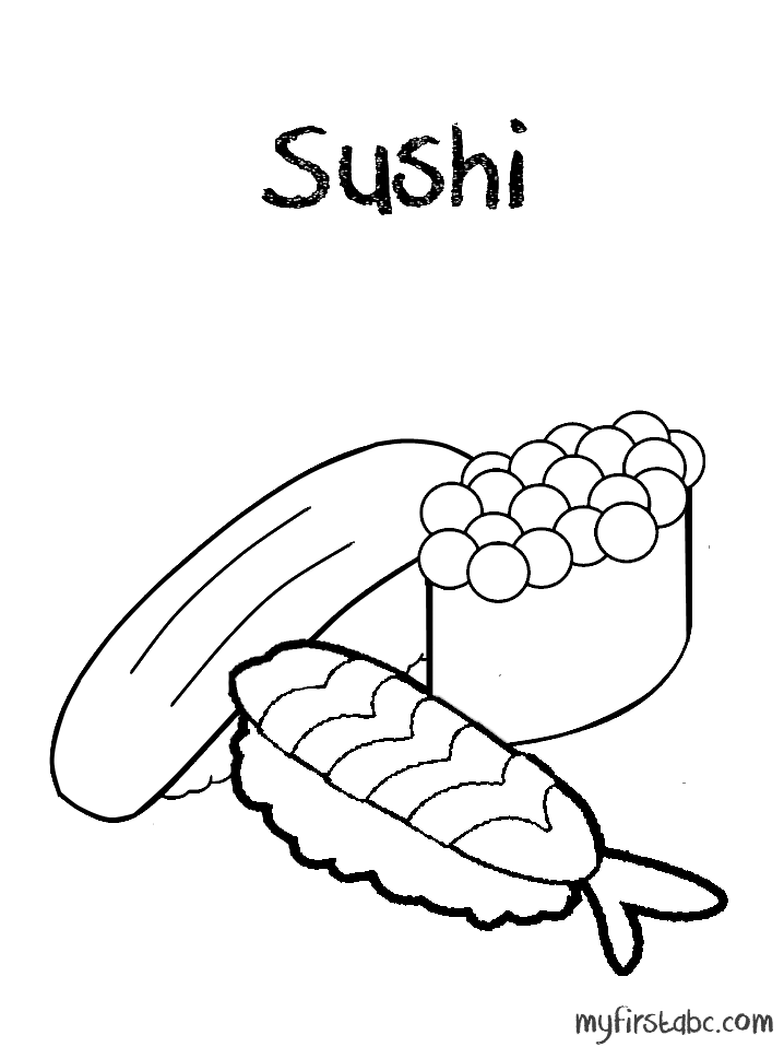 Раскраски для детей на тему еда. Раскраски, изображающие суши, роллы.  Еда. Суши. Раскраски для детей на тему еда. Раскраски на тему суши, роллы. Раскраски на тему суши.