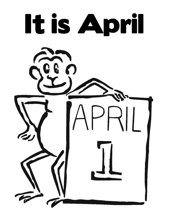 Забавные и смешные раскраски к 1-му апреля. Раскраски для детей на 1 апреля. Смешные раскраски для детей ко Дню смеха. Скачать раскраски к 1 апреля.            