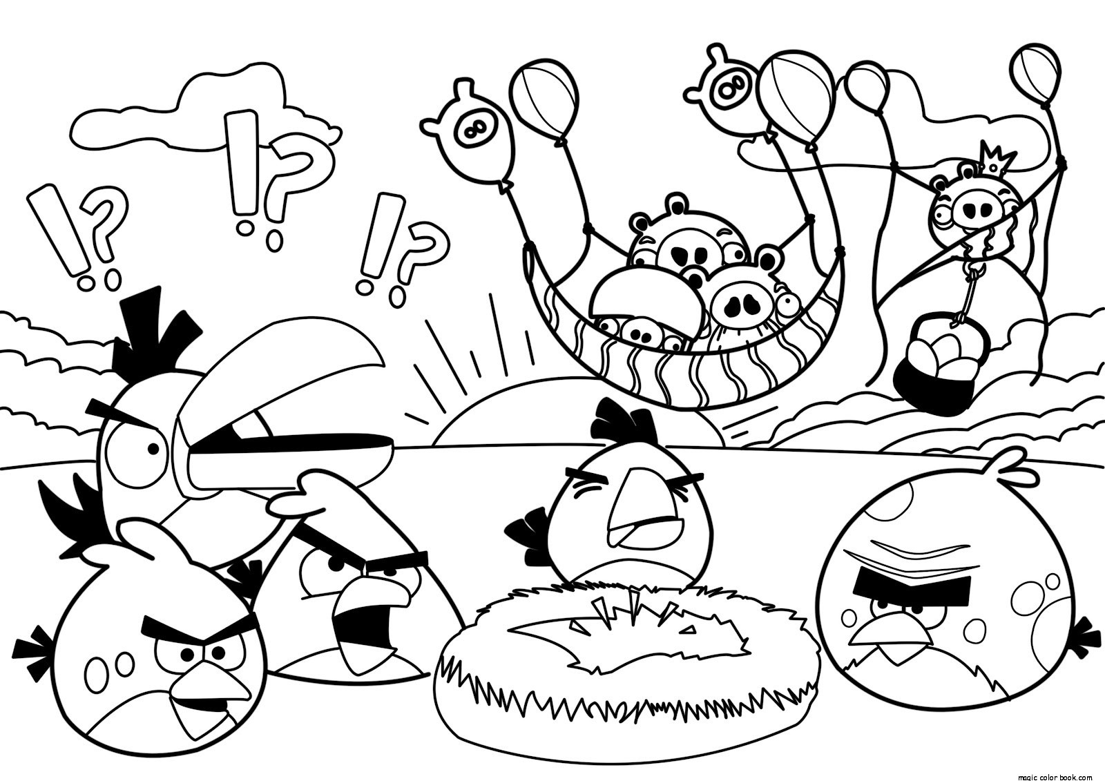 Раскраски детские Angry Birds. Раскраски для детей с играми.  Скачать бесплатные раскраски для детей. Раскраски детские Angry Birds. Раскраски для детей с играми. Раскраски для детей скачать. Бесплатные детские раскраски.