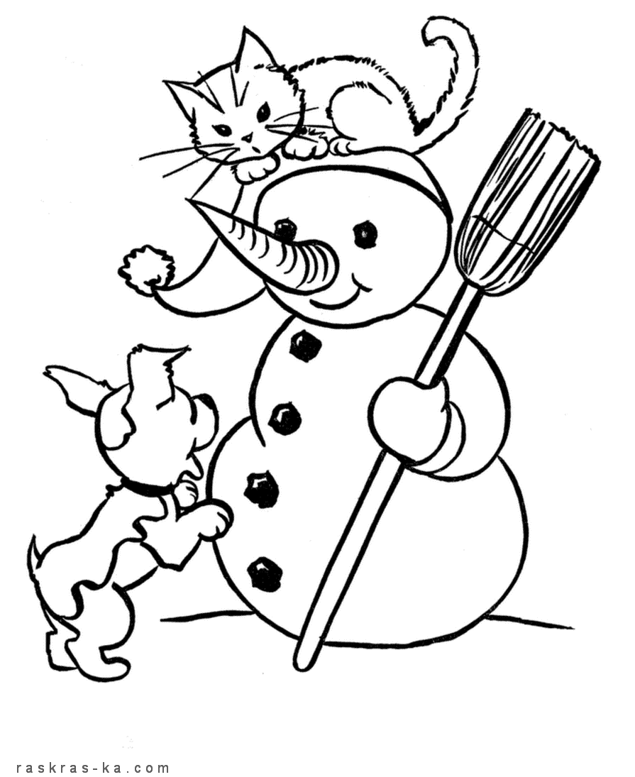раскраски кошка