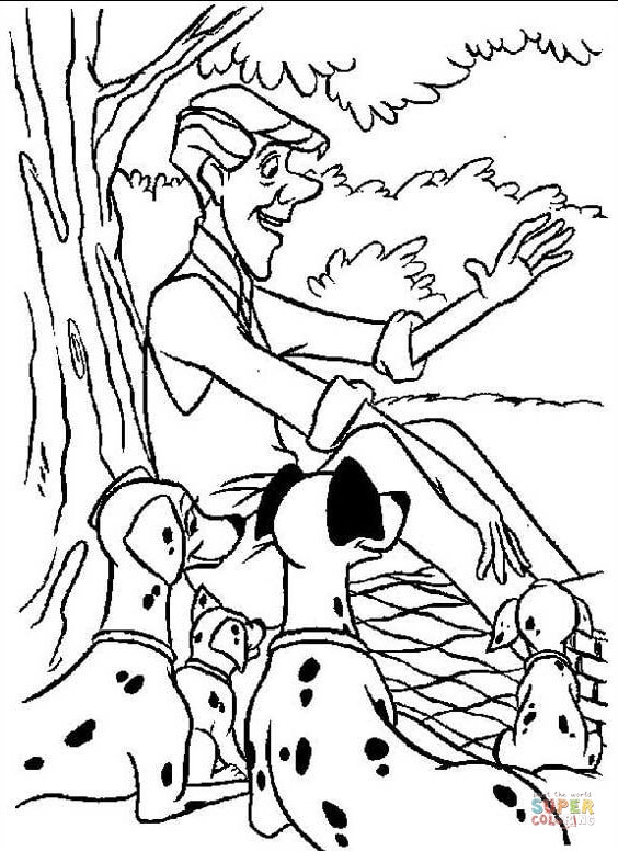  раскраски на тему 101 далматинец                раскраски на тему 101 далматинец для мальчиков и девочек. Интересные раскраски с персонажами мультфильма 101 далматинец для детей              