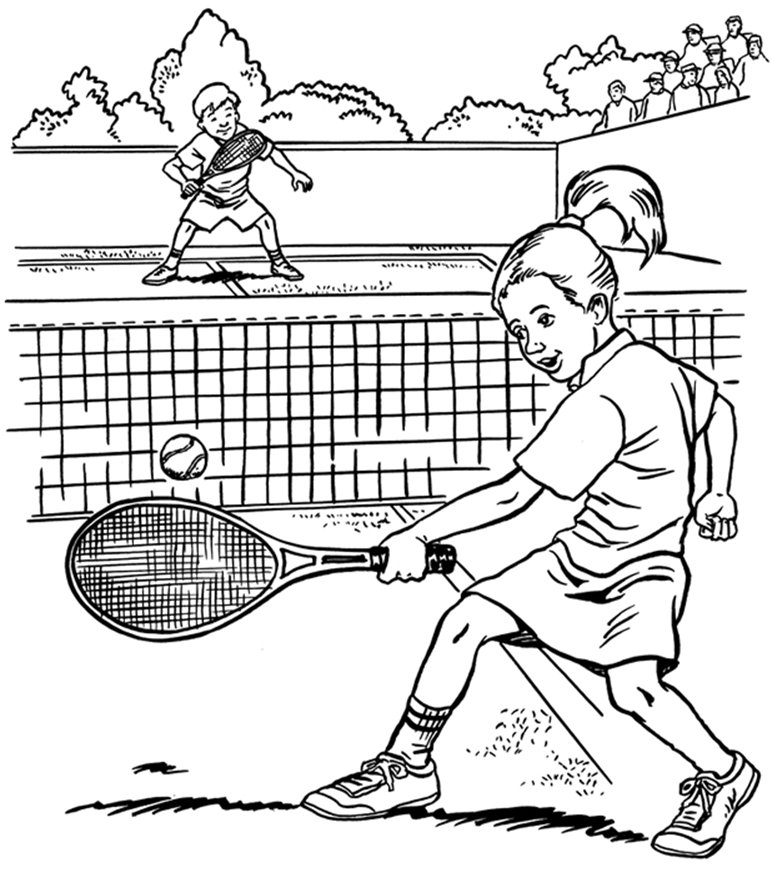 Теннис. Большой теннис. Раскраски для детей на тему теннис, большой теннис. Раскраски для детей на тему спорт. Скачать раскраски теннис.Скачать раскраски спорт. 