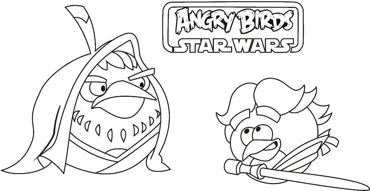 Коллекция раскрасок Angry Birds (27)