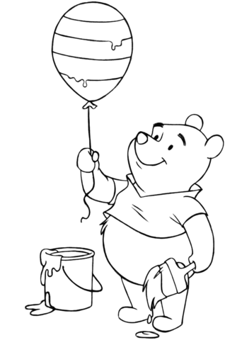Winnie the Pooh Balloon White