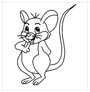 Мышки из мультика — раскраска