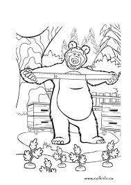  раскраски на тему маша и медведь для мальчиков и девочек. Интересные раскраски с персонажами мультфильма маша и медведь для детей           
