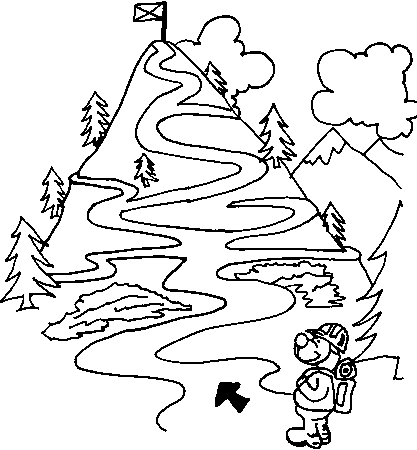  раскраски на тему горы для мальчиков и девочек. Познавательные и интересные раскраски с горами для детей и взрослых. Раскраски с горами    