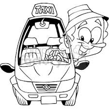  раскраски на тему такси для детей.  раскраски с такси для мальчиков и девочек. раскраски с видами транспорта     