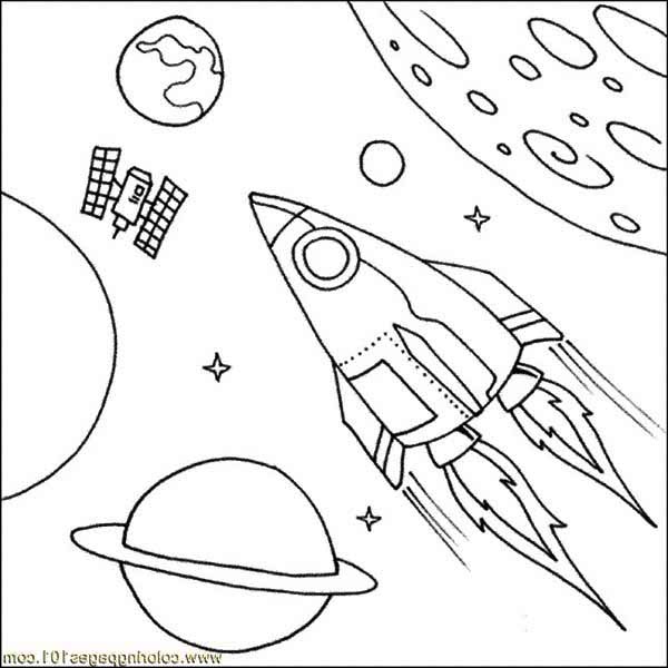 Раскраски на тему планеты, ракеты, космос. Раскраски со звездами, кометами, космонавтами. 