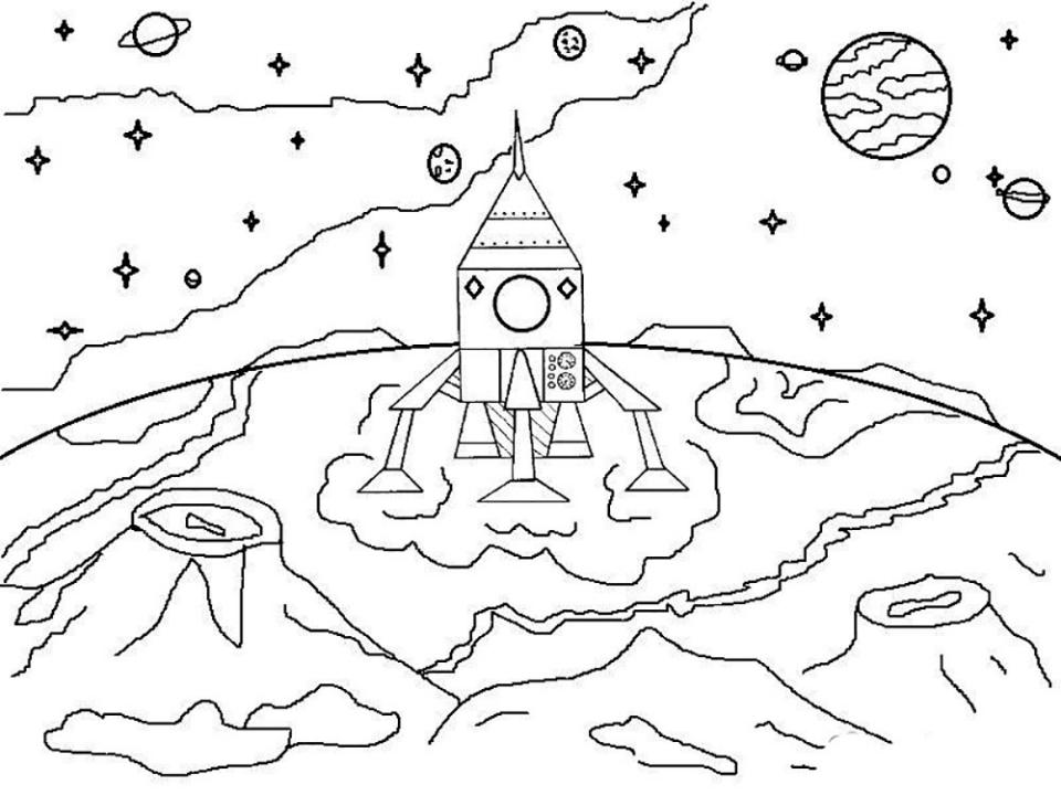 Раскраски на тему планеты, ракеты, космос. Раскраски планет, звезд, космоса. Раскраски ракет, космонавтов. 