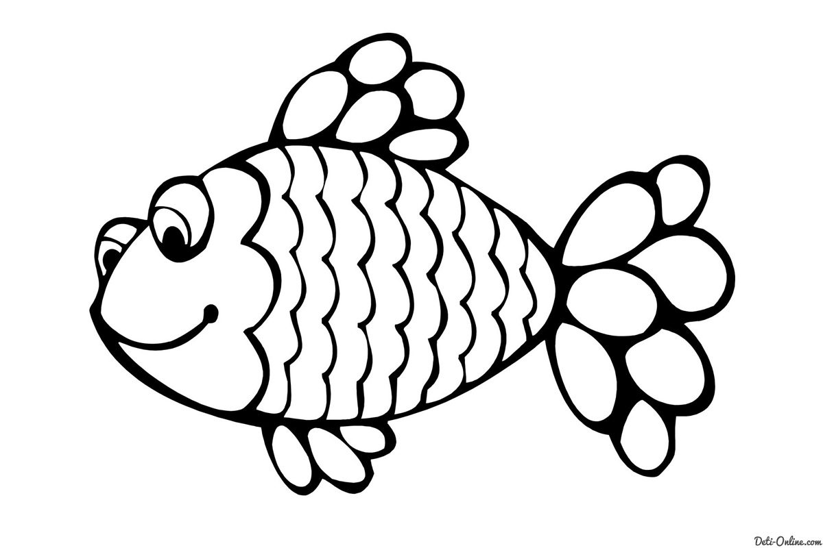 Раскраска рыбки