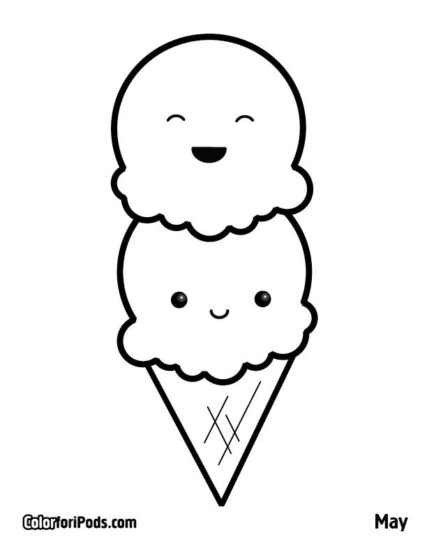 Раскраски для детей на тему еда. Раскраски на тему мороженое.   Мороженое. Еда. Сладости. Раскраски для детей на тему еда. Раскраски на тему мороженое.  